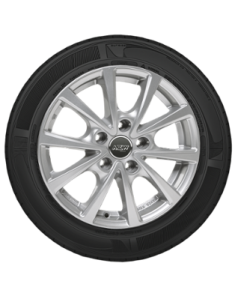 Komplet zimskih pnevmatik Semperit SpeedGrip 5 195/65 R15 91T in 15" alu platišč AZW Peak, Golf