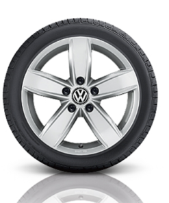 Komplet zimskih pnevmatik Semperit MasterGrip 5 185/65 R15 88T in originalnih 15" alu platišč Corvara, Polo