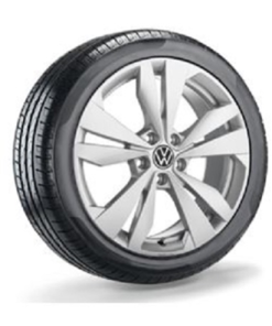 Komplet zimskih pnevmatik Continental WinterContact TS850P (+) 215/55 R18 in originalnih 18" alu platišč Loen, ID.3