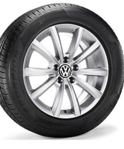 Komplet zimskih pnevmatik Continental WinterContact TS 850P SUV 255/60R18 112H XL in originalnih 18" alu platišč Merano, Touareg
