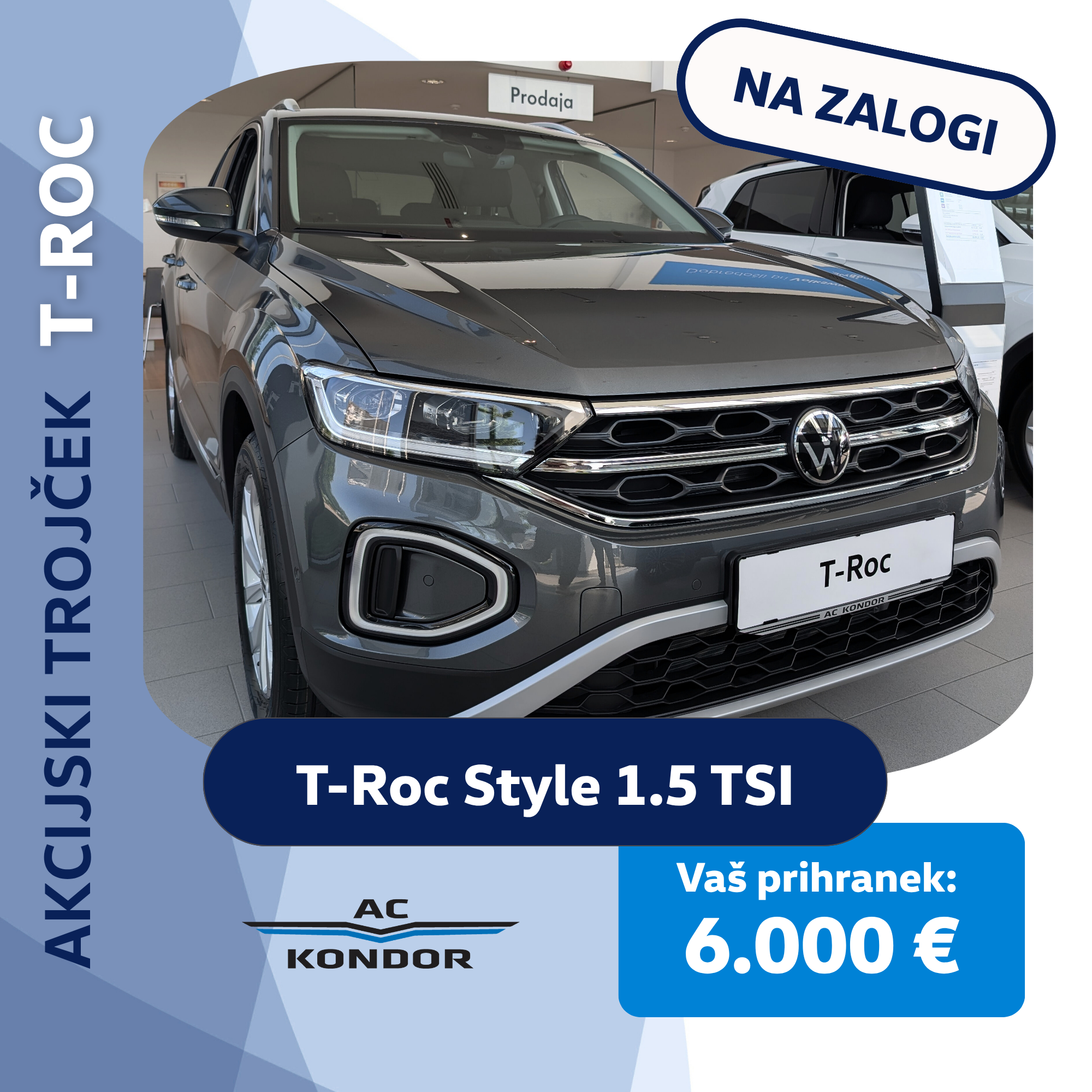 akcijski trojček T-Roc ac kondor