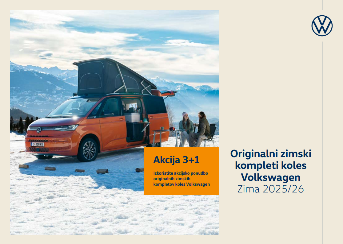 Katalog kompletov koles Volkswagen in Continental 2025/26